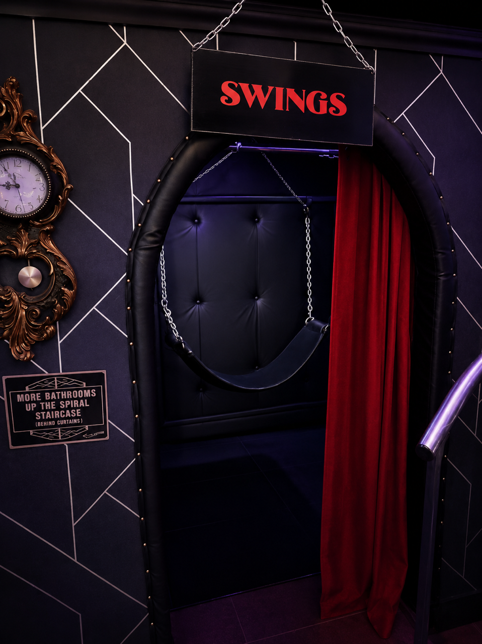 Entrance to The Warehouse swing room